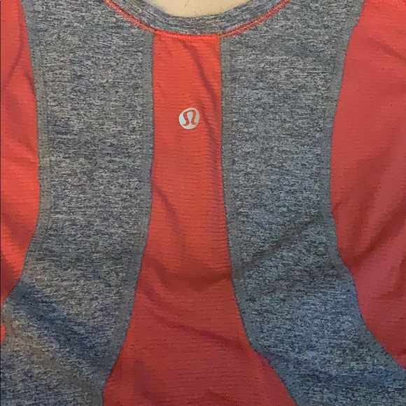 Orange and gray lululemon tank top - Picture 3 of 3